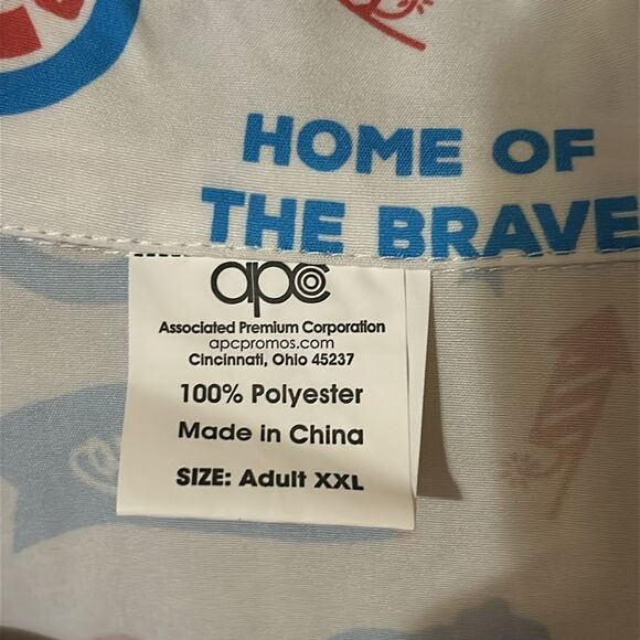 Chicago cubs 4th of July summer lightweight button down shirt XXL - Picture 4 of 5